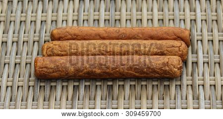 Frikandel, A Traditional Dutch Snack, A Sort Of Minced Meat Hot Dog