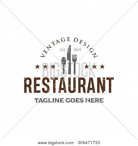 Vintage For Restaurant Logo Design Inspirations Vector