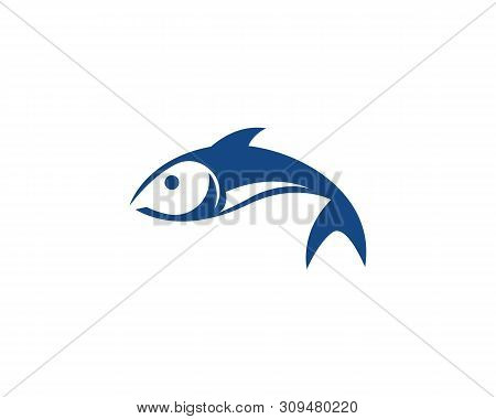 Fish Icon Illustration Vector Template Design