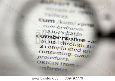 The Word Or Phrase Cumbersome In A Dictionary