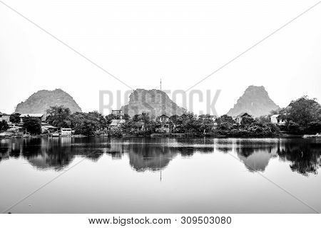 Ninh Binh Carst Mountains In Northern Vietnam