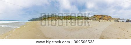 Beach Garrapata At Highway No 1 In Carmel, California, Usa