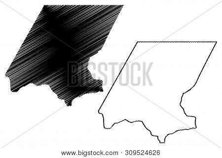 Huehuetenango Department (republic Of Guatemala, Departments Of Guatemala) Map Vector Illustration, 