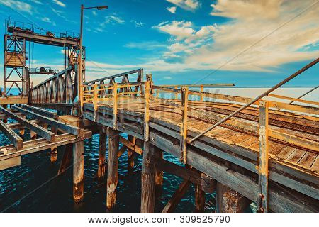 Kingscote Jetty Viewed From Beach, Kangaroo Island, South Australia