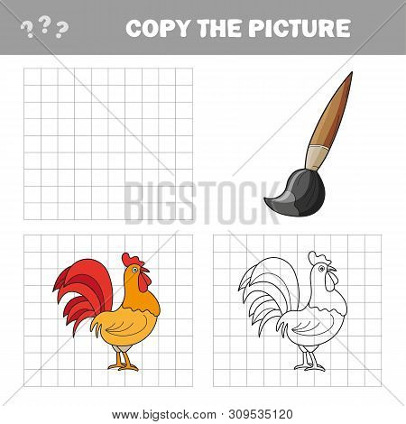 Copy The Picture, The Simple Educational Game For Preschool Children Education With Easy Gaming Leve