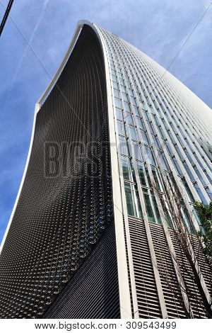 London, Uk - July 6, 2016: 20 Fenchurch Street Skyscraper In London, Uk. The Postmodern Style Office