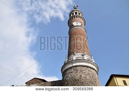 In Palazzolo On The Oglio River The Highest Circular Bell Tower In Italy