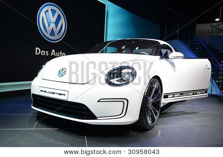 Genève - 12. marts: Volksvagen E-Bugster concept på 82 internationale Motor Show i marts 12, 2012 jeg