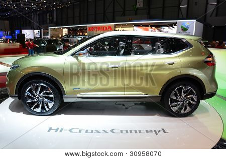 Genève - 12. marts: Nissan Hej-Cross koncept på ledelse internationale Motor Show i marts 12, 2012 i Gen