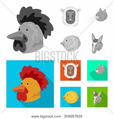 Vector Design Of Agriculture And Breeding Logo. Set Of Agriculture And Organic Stock Vector Illustra