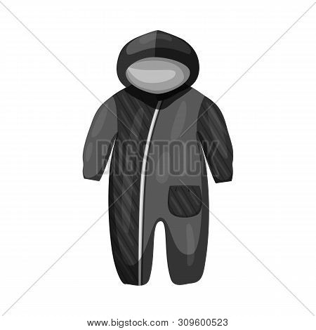 Vector Design Of Rompers And Clothing Symbol. Set Of Rompers And Infant Stock Symbol For Web.