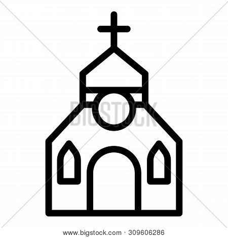 Priest Church Icon. Outline Priest Church Vector Icon For Web Design Isolated On White Background