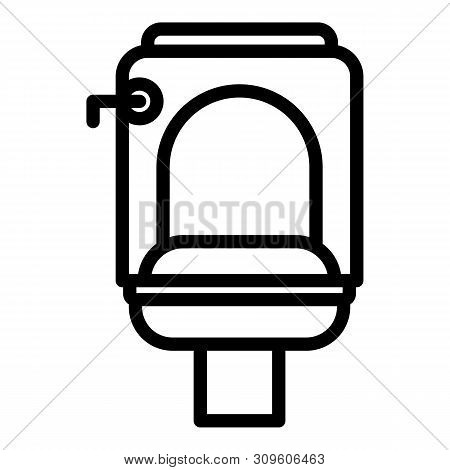 Public Toilet Icon. Outline Public Toilet Vector Icon For Web Design Isolated On White Background