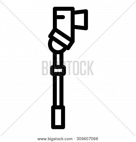 Action Camera Side View Icon. Outline Action Camera Side View Vector Icon For Web Design Isolated On