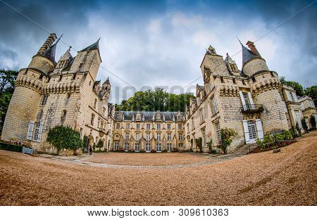 Chateau D`usse, France - June 25, 2012. Famous Castle As Inspiration For Fairy Tale Sleeping Beauty