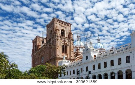 Unesco World Heritage Site - New Cathedral Or Catedral De La Inmaculada Concepción De Cuenca With Ci