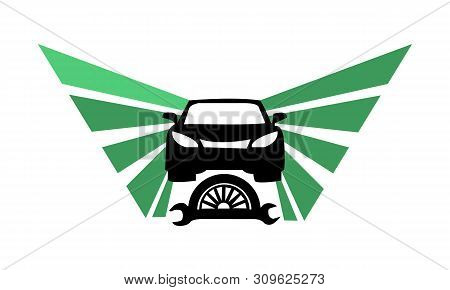 Auto Service Sign Car Repair Logo Design