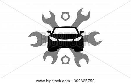 Auto Service Sign Car Repair Logo Design