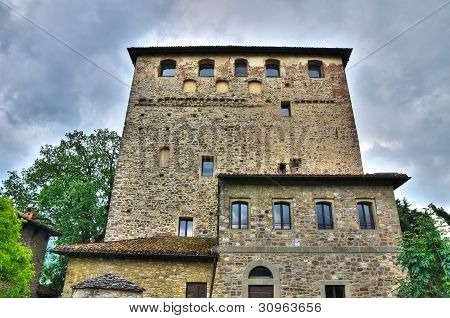 Castillo de Malaspina Dal Verme. Bobbio. Emilia-Romaña. Italia.
