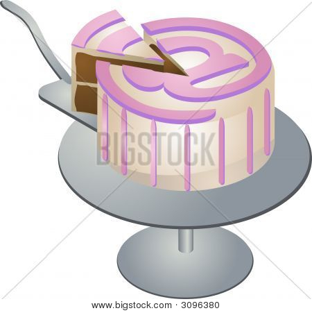 Stück vom Kuchen der Internet