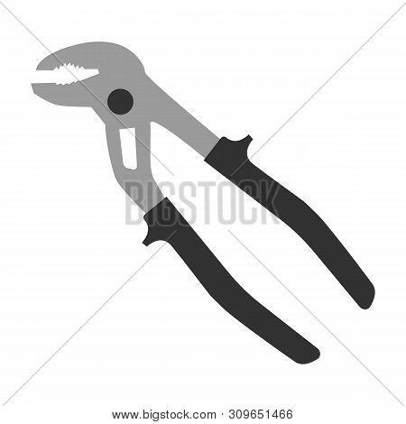 Water Cimping Pliers Icon. Repair Symbol. Illustration For Any Design.