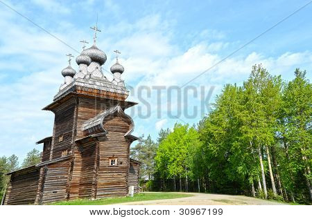 Träkyrkor i norra Ryssland. Archangelsk