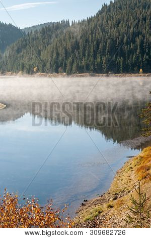 Amazing Autumn Of Golyam Beglik Reservoir, Rhodopes Mountain, Bulgaria
