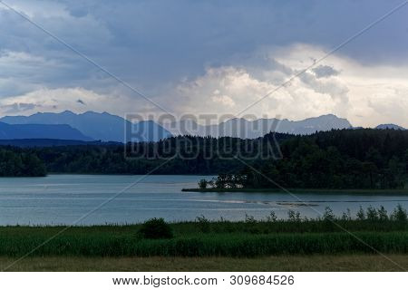 The Ostersee In Bavaria, Southern Germany.