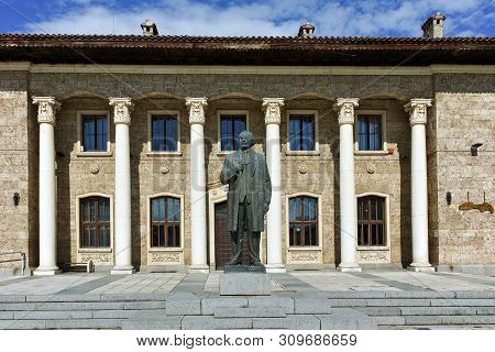 Kovachevtsy, Bulgaria - October 9, 2016: House Museum And Monument Of Communist Leader Georgi Dimitr