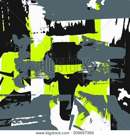 Abstract Color Pattern In Graffiti Style Quality Vector Illustration For Your Design