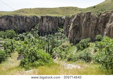 The Longest Road Of Faith And Culture In Cappadocia.ihlara Valley (peristrema Monastery) Or Ihlara G