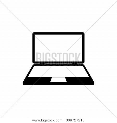 Laptop Computer Screen Icon Isolated On White Background. Laptop Computer Screen Icon Simple Sign. L