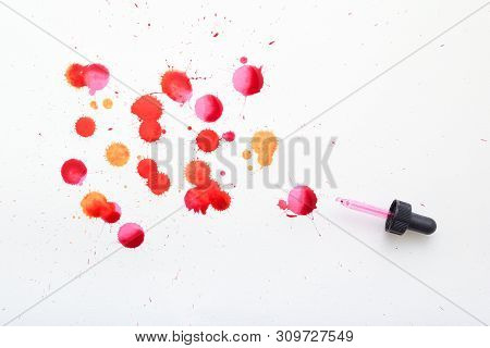 Mock Up Chemical Testing For Cosmetic Testing Of Different Types Of Liquids