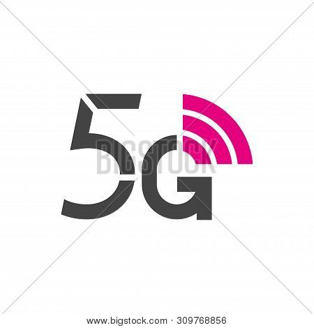 5g Vector Logo. 5th Generation Wireless Internet Network Technology. Mobile Devices, Telecommunicati