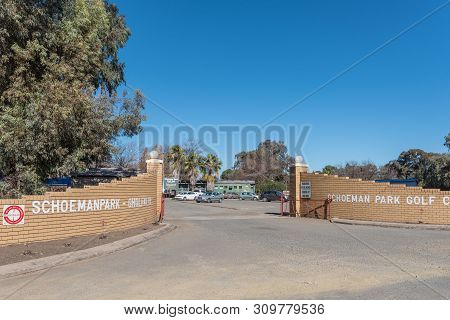 Bloemfontein, South Africa - July 4, 2019: Entrance Of The Schoeman Park Golf Club In Bloemfontein I