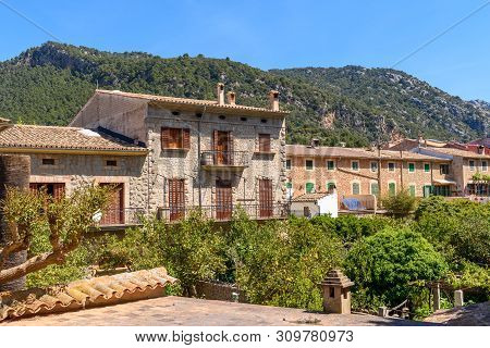 Beautiful Architecture Of Valldemossa Town, Mallorca Island, Spain