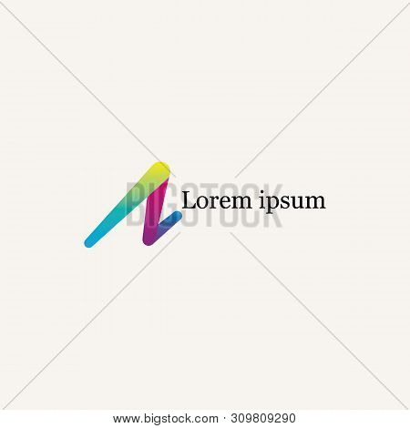 N letter Logo. Letter N logo vector design. color colorfull logo. modern design
