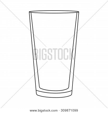 Vector Design Of Dishes And Container Icon. Set Of Dishes And Glassware Stock Vector Illustration.