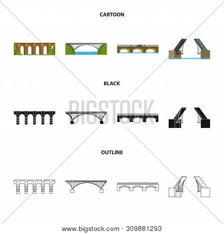 Vector Illustration Of Connection And Design Logo. Set Of Connection And Side Stock Vector Illustrat