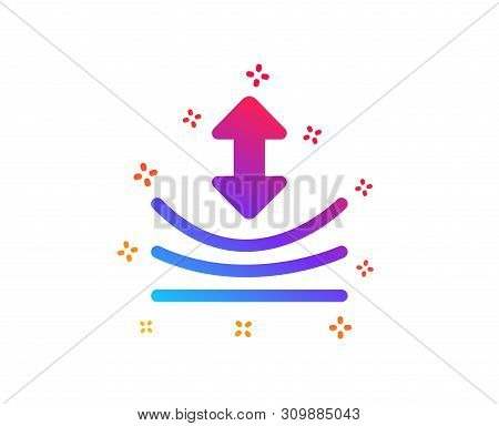 Resilience Icon. Elastic Material Sign. Dynamic Shapes. Gradient Design Resilience Icon. Classic Sty