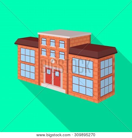 Vector Illustration Of School And University Symbol. Collection Of School And Building Stock Vector 