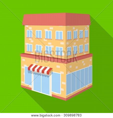 Vector Illustration Of Shop And Cafe Symbol. Collection Of Shop And Bakery Stock Vector Illustration