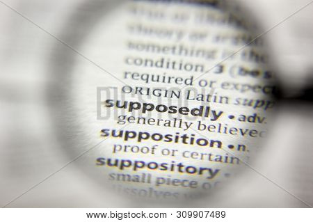 The Word Or Phrase Supposedly In A Dictionary