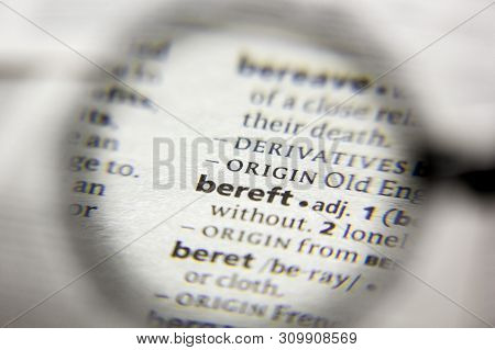 The Word Or Phrase Bereft In A Dictionary