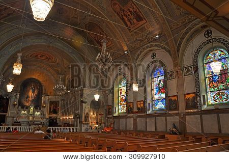 Montreal - Aug. 4, 2011: Notre-dame-de-bon-secours Chapel, Montreal, Quebec, Canada. It Is One Of Th