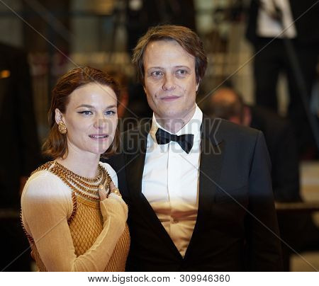 CANNES, FRANCE - MAY 19, 2019: Valerie Pachner and August Diehl attend the screening of 