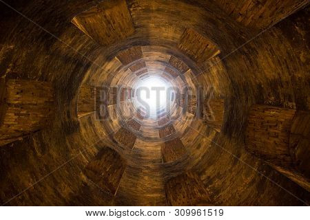 The St. Patrick's Well (16Th Century) In Orvieto, Umbria, Central Italy.