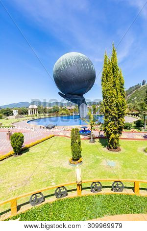 Bogota, June 27 Monument Dedicated To God  In The Family Amusement Park Named Duque Built In 1983 In