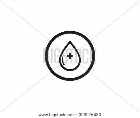 Blood Logo Icon Vector Template