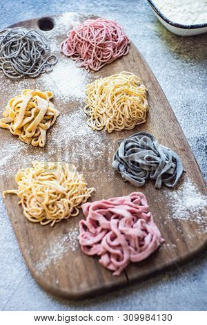 Cooking Concept With Italian Homemade Pasta